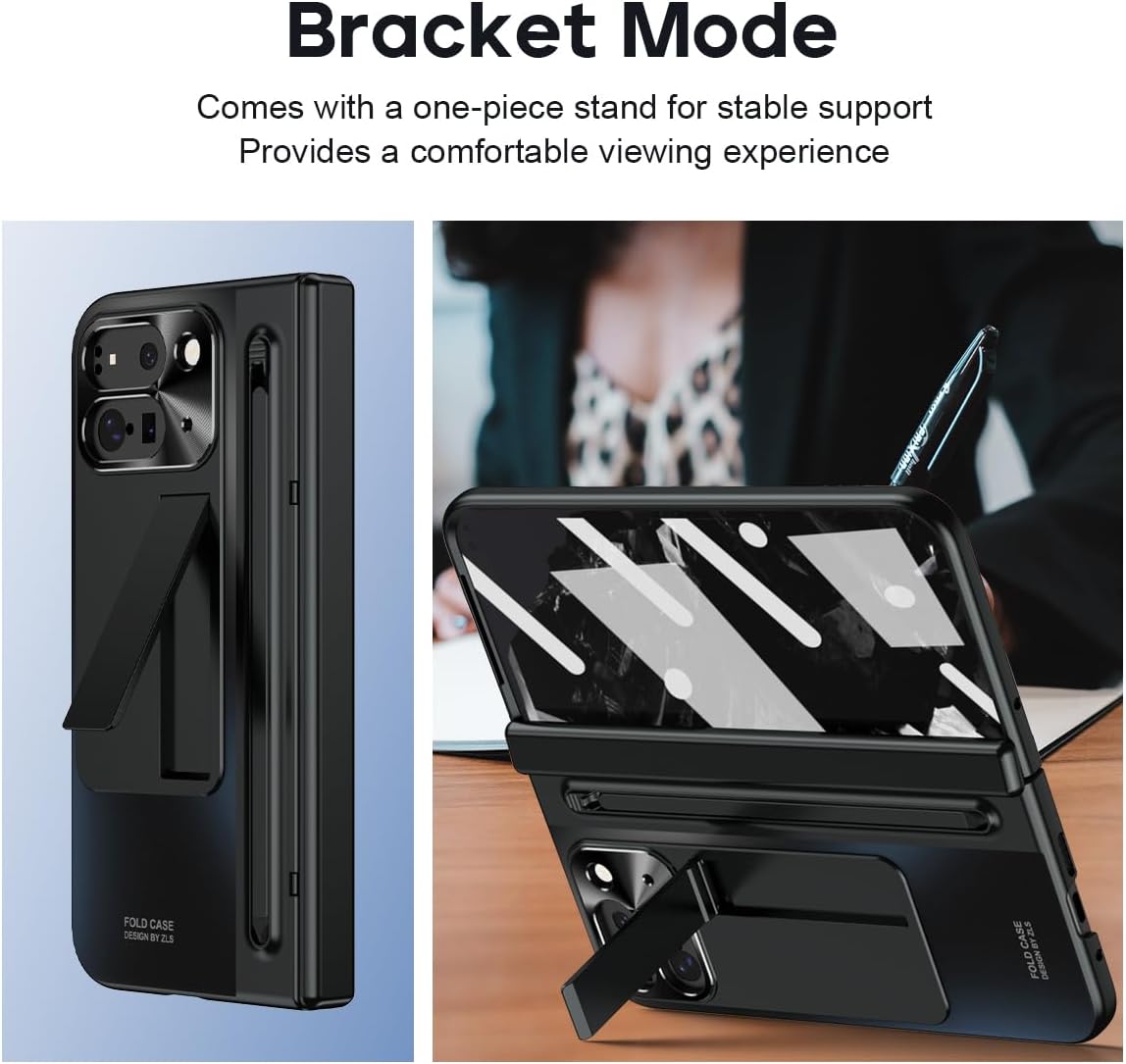 Fold Case with Kickstand & Built-in Stylus