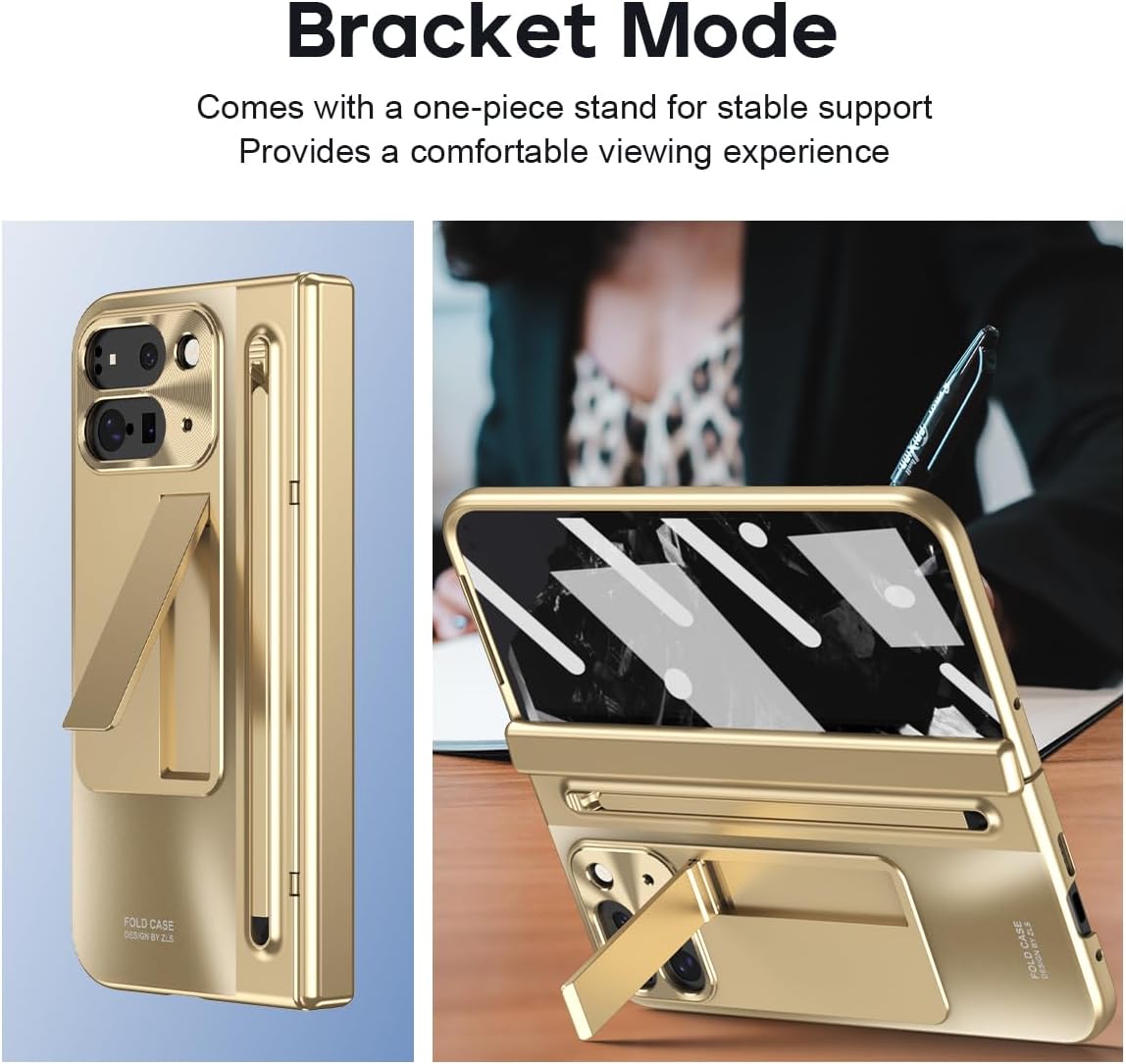 Fold Case with Kickstand & Built-in Stylus