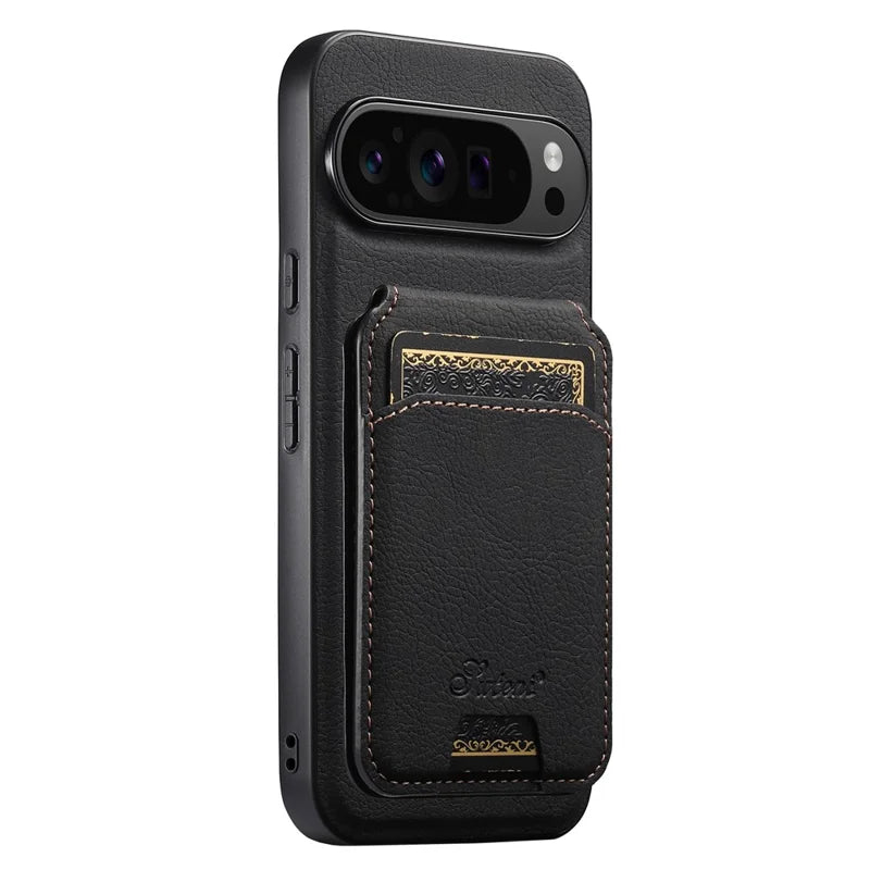 MagSafe Wireless Charging Wallet Leather Case