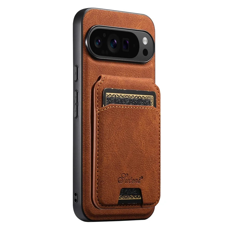 MagSafe Wireless Charging Wallet Leather Case
