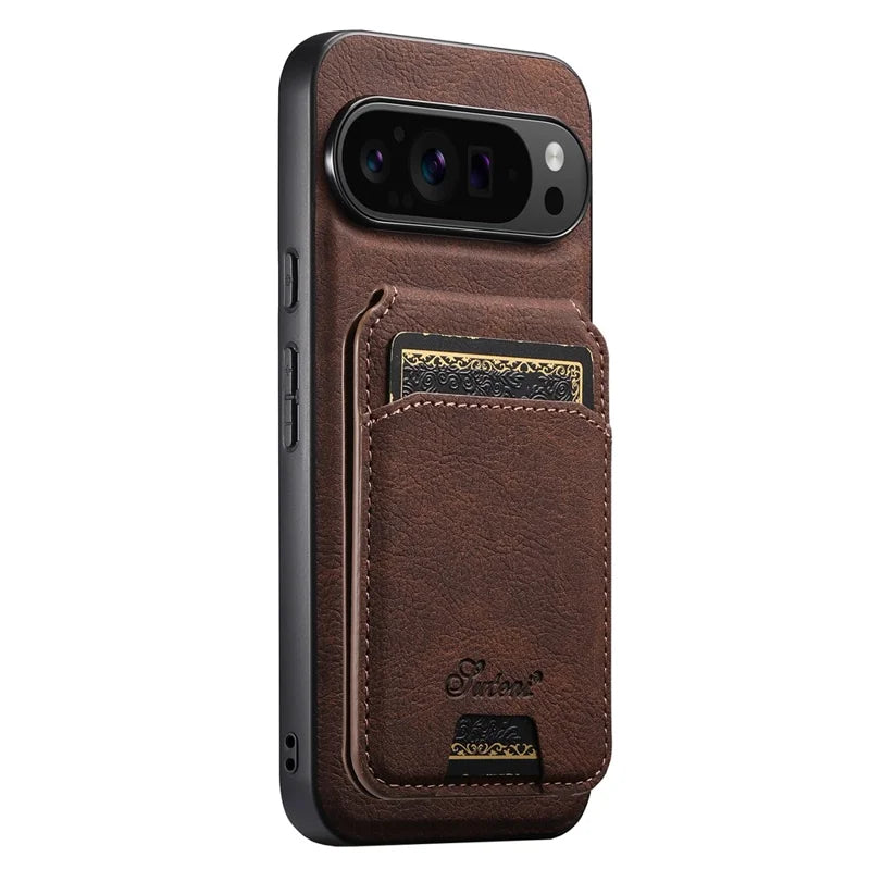 MagSafe Wireless Charging Wallet Leather Case