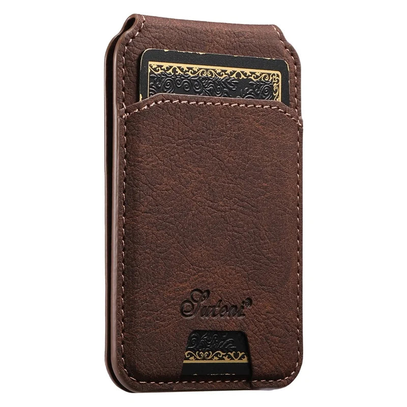 MagSafe Wireless Charging Wallet Leather Case
