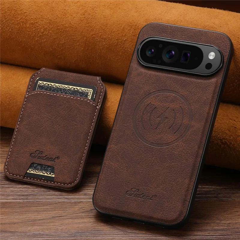 MagSafe Wireless Charging Wallet Leather Case
