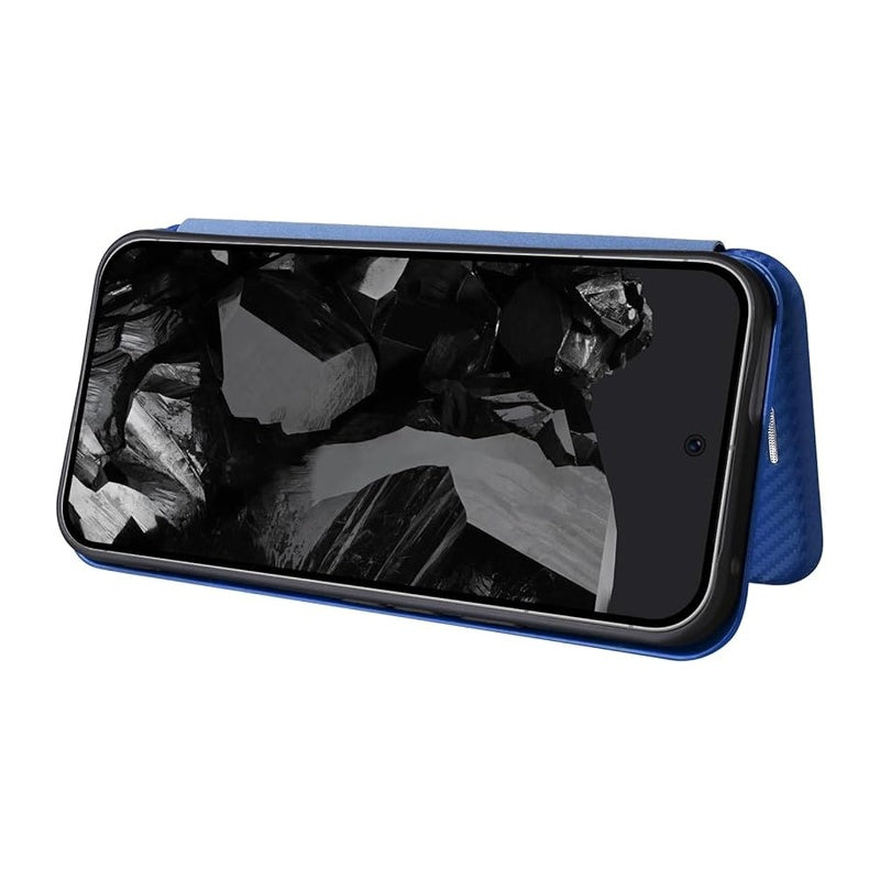 Slim Carbon Fiber Flip Wallet Case Cover