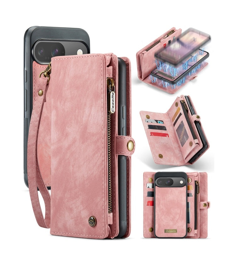 Google Pixel 9 Pro Detachable Leather Wallet Phone Case