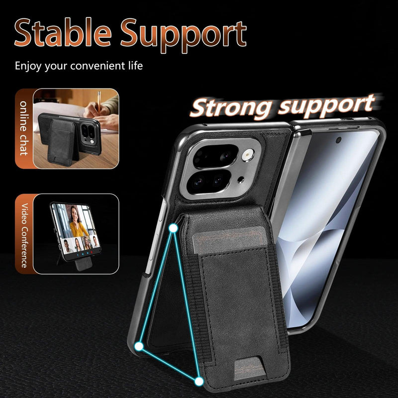 Leather Wallet Stand Case
