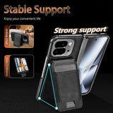 Google Pixel 10 Pro Fold Leather Wallet Stand Case