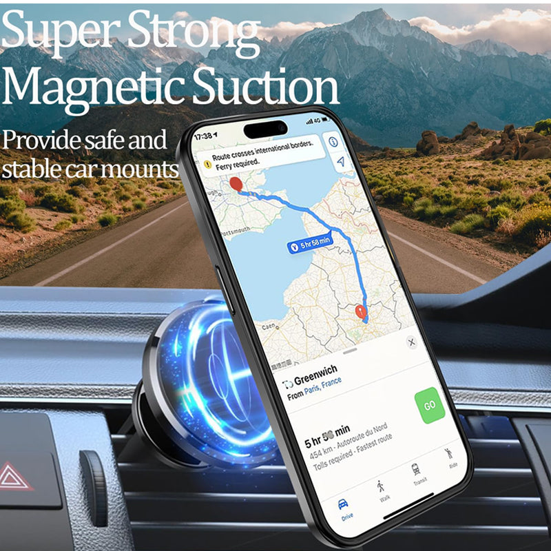 Transparent Magnetic Ring Stand Case