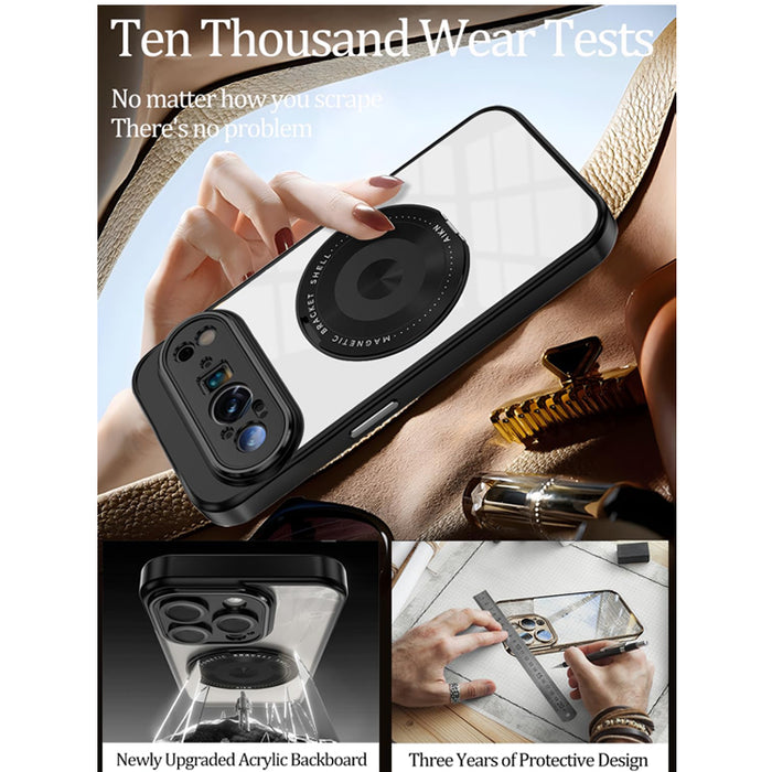 Transparent Magnetic Ring Stand Case