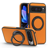 Google Pixel 8 Leather Ring Case with 360° Stand