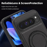 Google Pixel 8a Leather Ring Case with 360° Stand