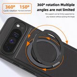 Google Pixel 8a Leather Ring Case with 360° Stand