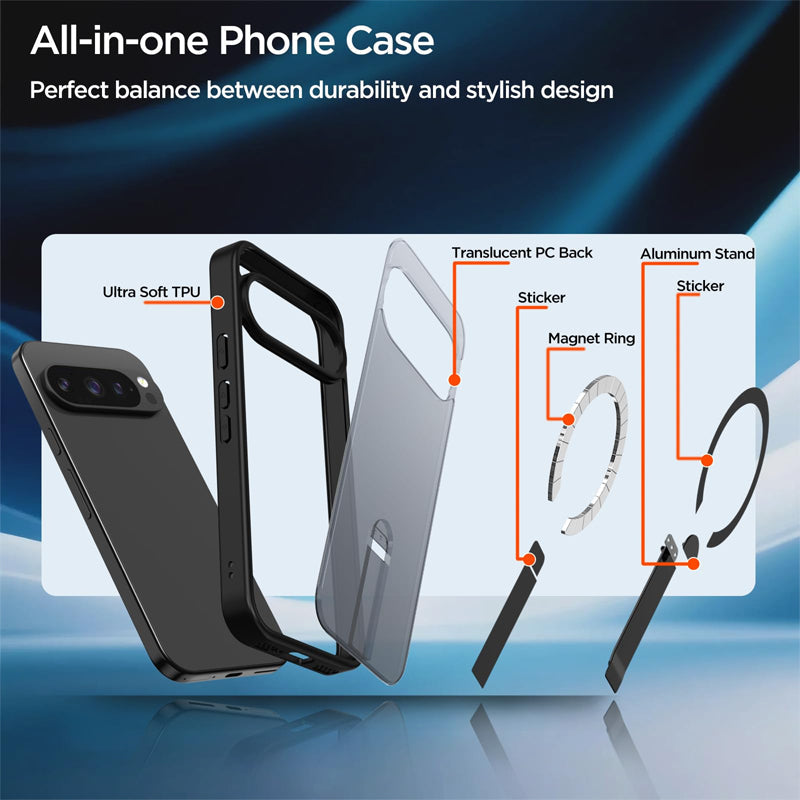 MagSafe Clear Kickstand Case