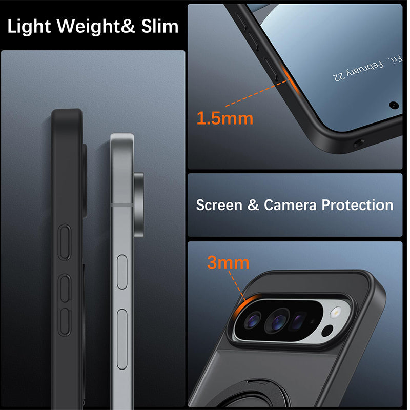 Google Pixel 10 Pro XL Full Protection MagSafe Ring Stand Case