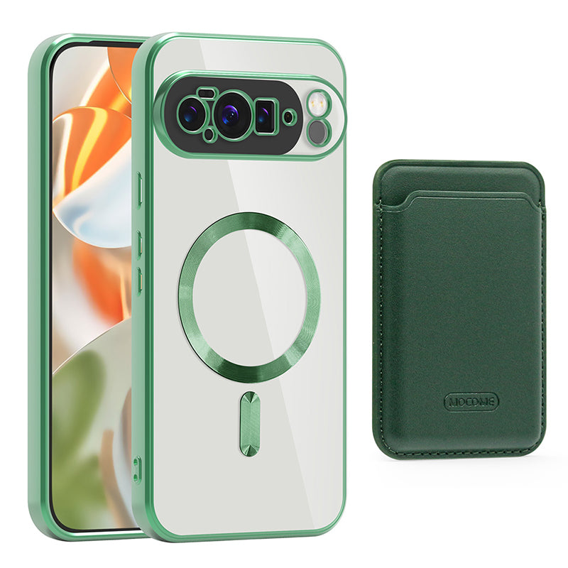 Google Pixel 10 MagSafe Clear Case with Magnetic Wallet
