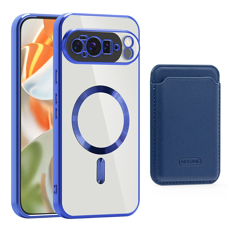 Google Pixel 9 MagSafe Clear Case with Magnetic Wallet
