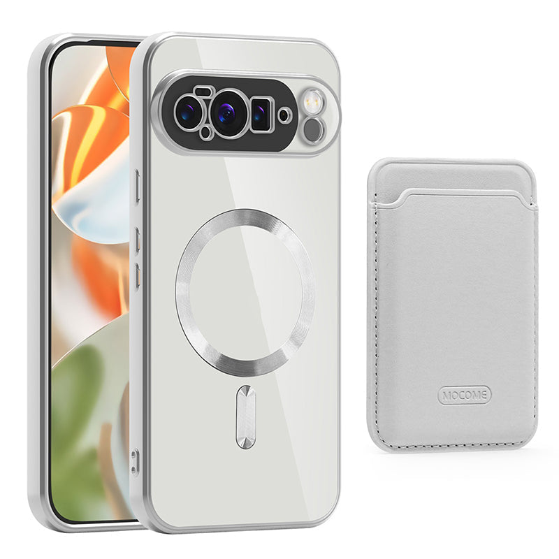 Google Pixel 10 Pro XL MagSafe Clear Case with Magnetic Wallet