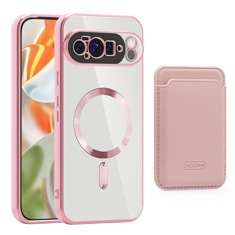 Google Pixel 9 Pro MagSafe Clear Case with Magnetic Wallet