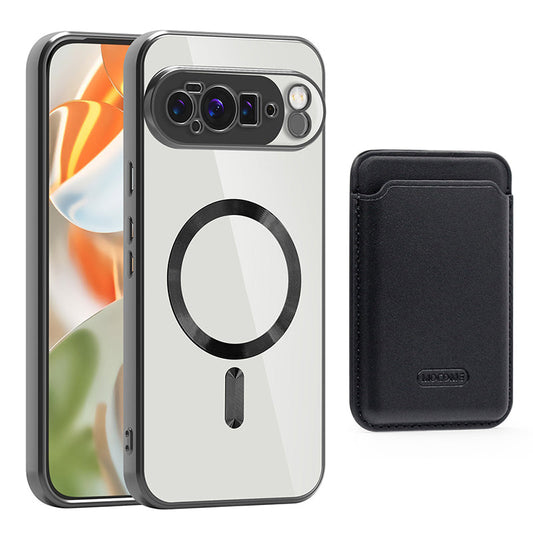 Google Pixel 10 Pro MagSafe Clear Case with Magnetic Wallet