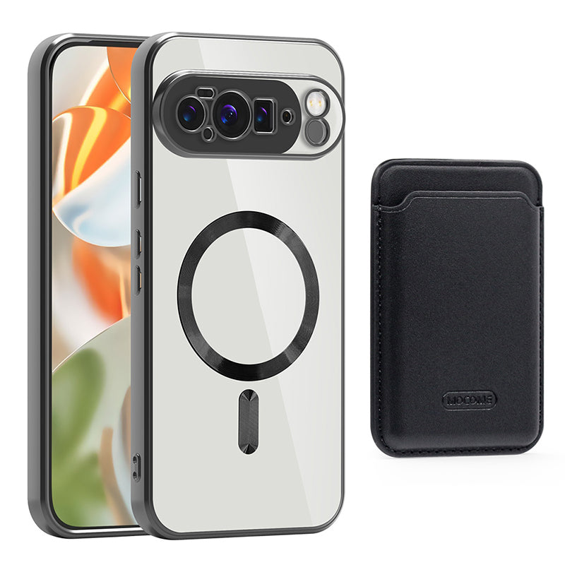 Google Pixel 8a MagSafe Clear Case with Magnetic Wallet