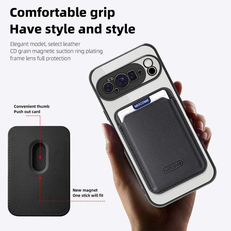 Google Pixel 10 Pro XL MagSafe Clear Case with Magnetic Wallet