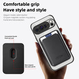 Google Pixel 10 Pro XL MagSafe Clear Case with Magnetic Wallet