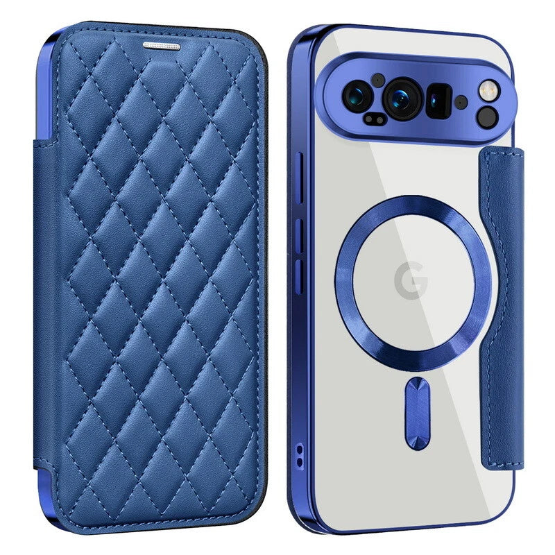 Google Pixel 9 Pro XL Elegant Leather Wallet Case with MagSafe