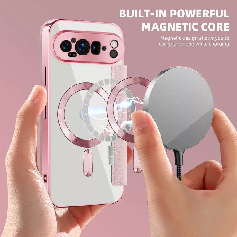 Elegant Leather Wallet Case with MagSafe