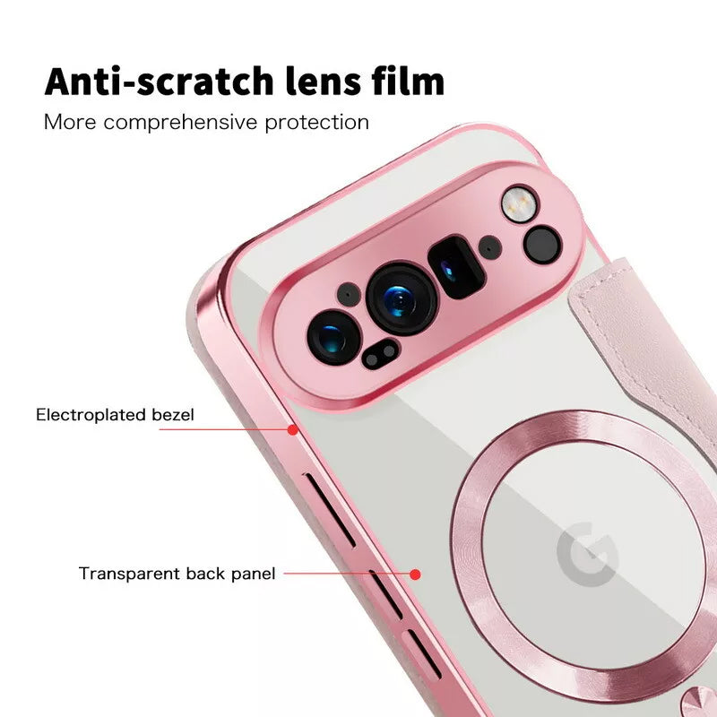 Elegant Leather Wallet Case with MagSafe