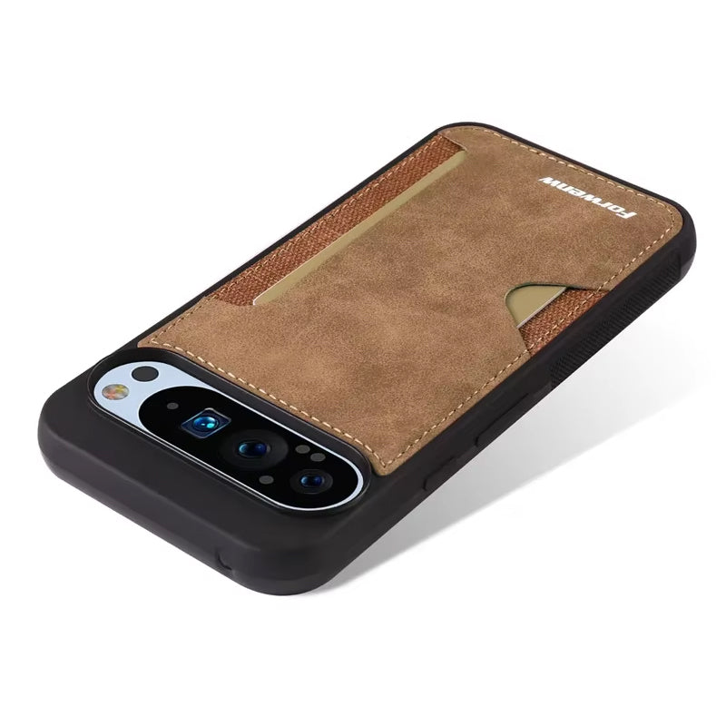 Google Pixel 9 Card Slot Leather Case Premium Protection
