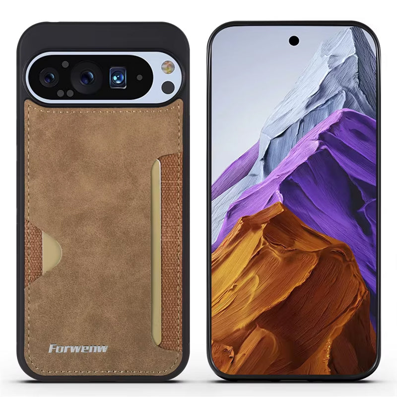 Google Pixel 10 Pro Card Slot Leather Case Premium Protection