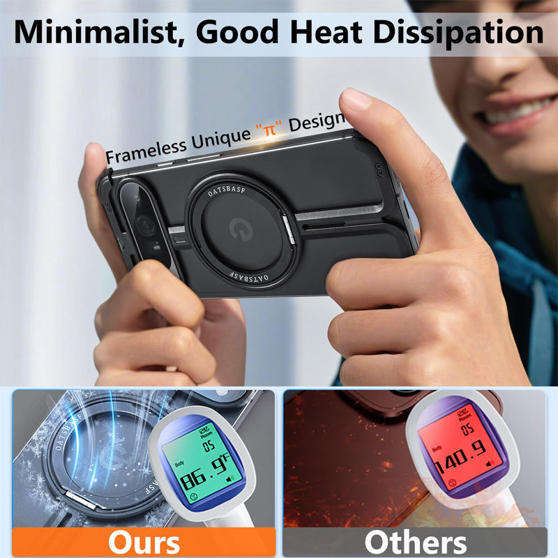 Frameless Magnetic Kickstand Case