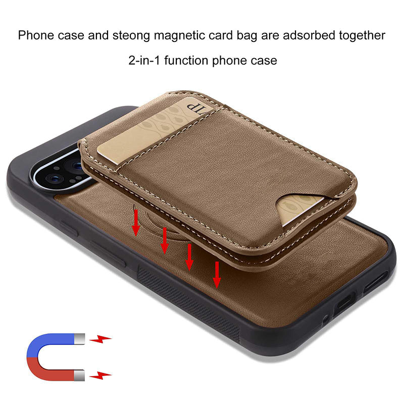 Leather Case Detachable Magnetic Wallet