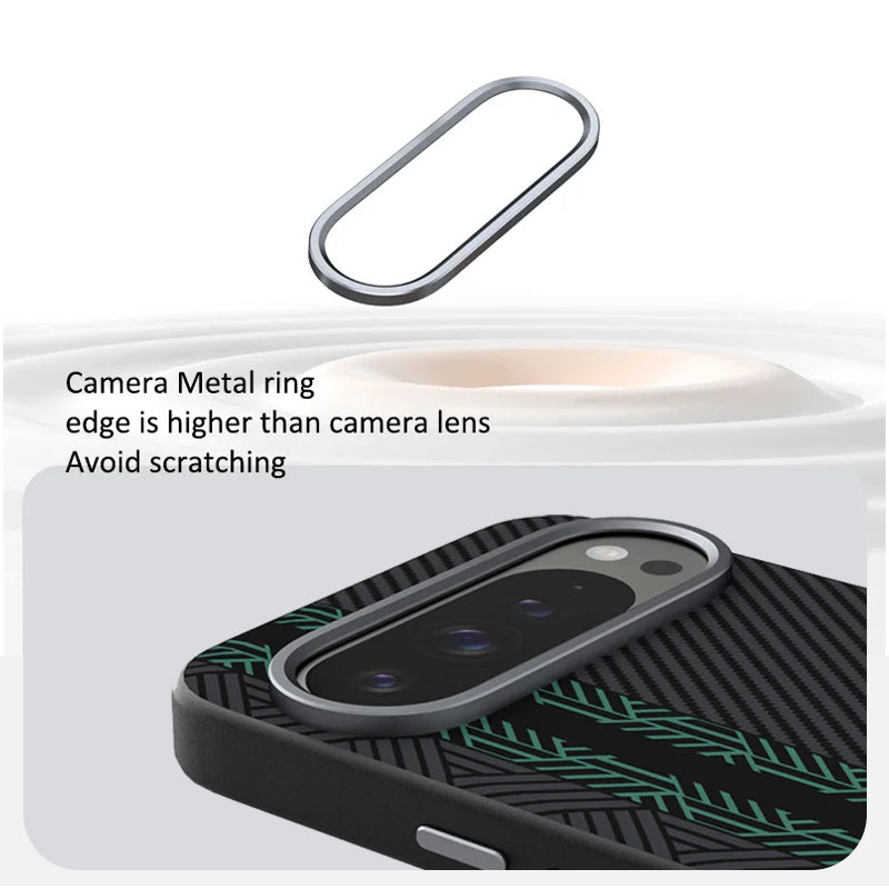 Google Pixel 9 Carbon Fiber MagSafe Case Ultra Slim Design