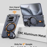 Google Pixel 10 Pro Fold Frameless Metal Ring Stand Case
