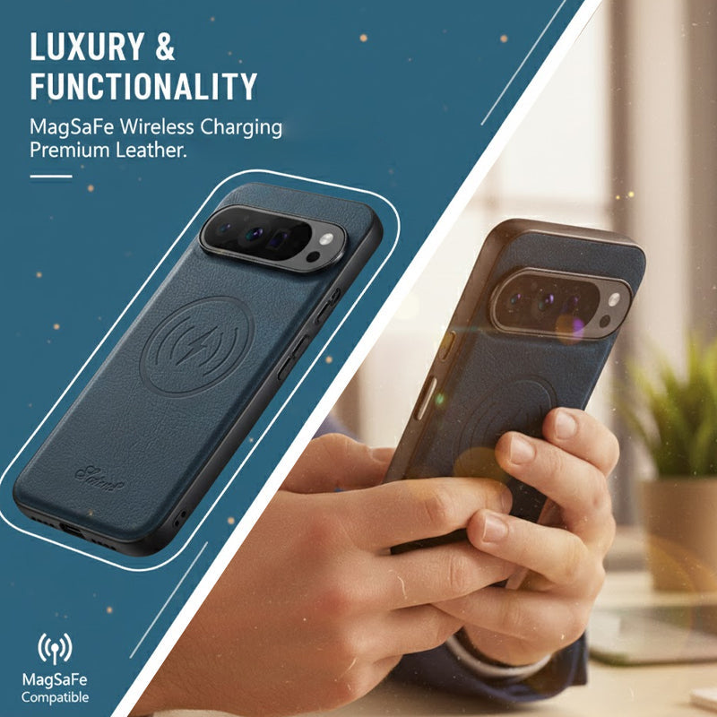 MagSafe Wireless Charging Wallet Leather Case