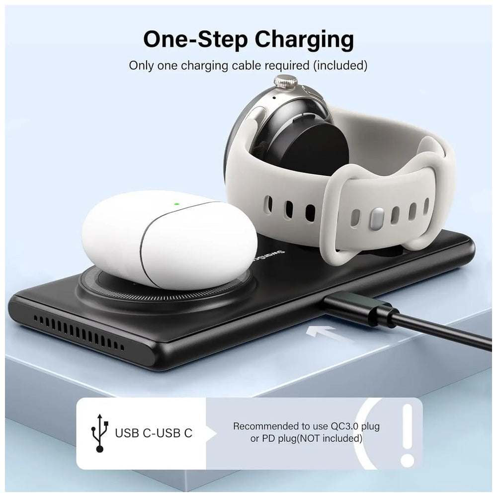 2-in-1 Wireless Charging Station