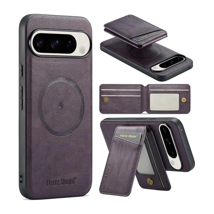 Magnetic Wallet Case with Stand & Card Slots