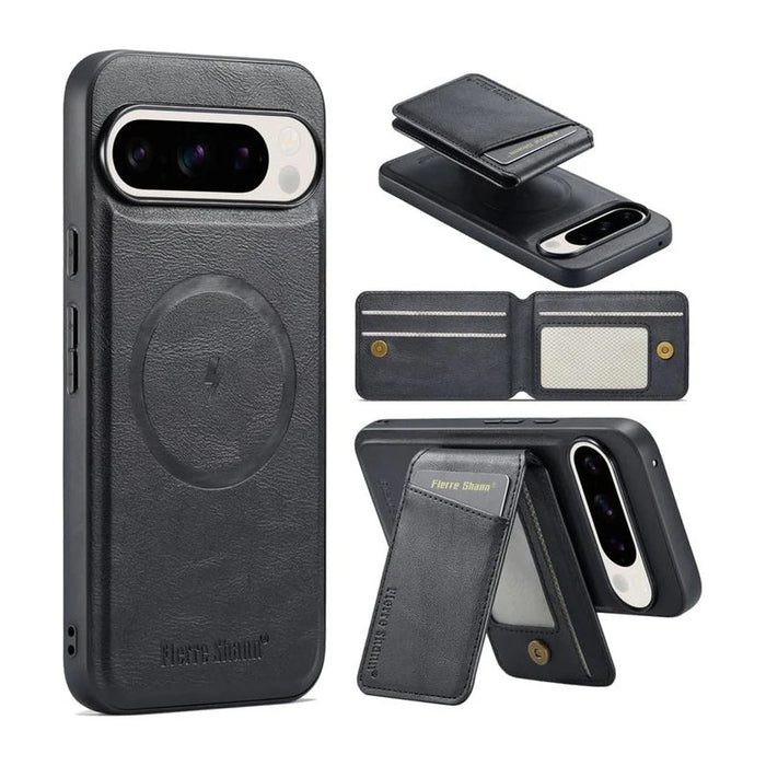 Magnetic Wallet Case with Stand & Card Slots