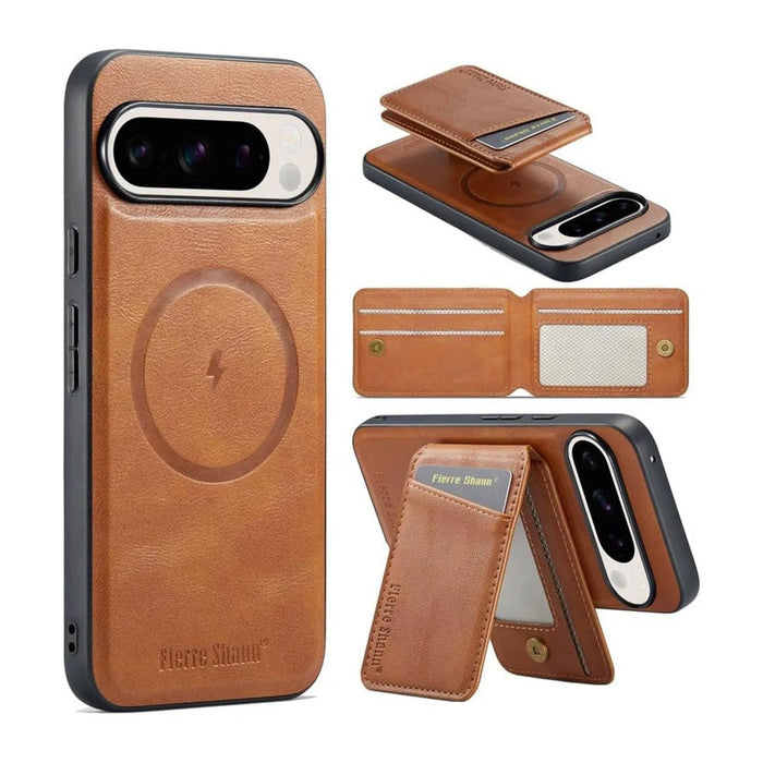 Magnetic Wallet Case with Stand & Card Slots