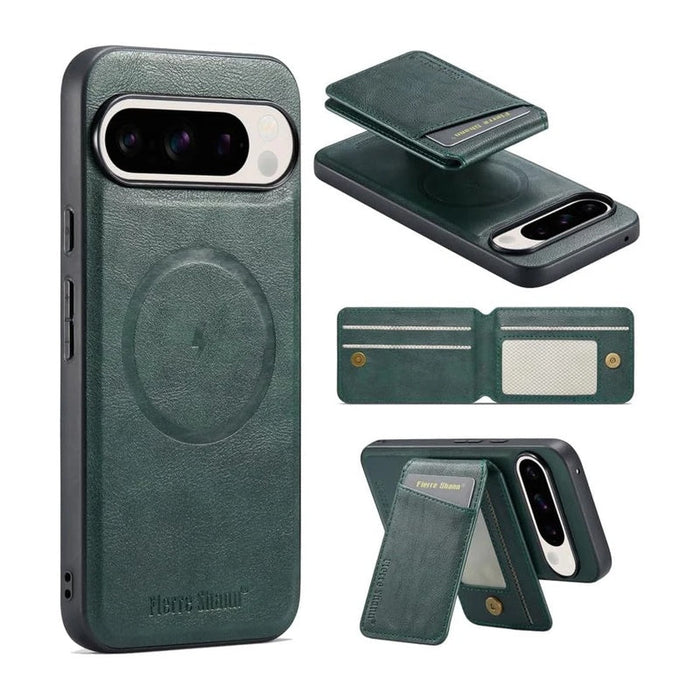 Magnetic Wallet Case with Stand & Card Slots