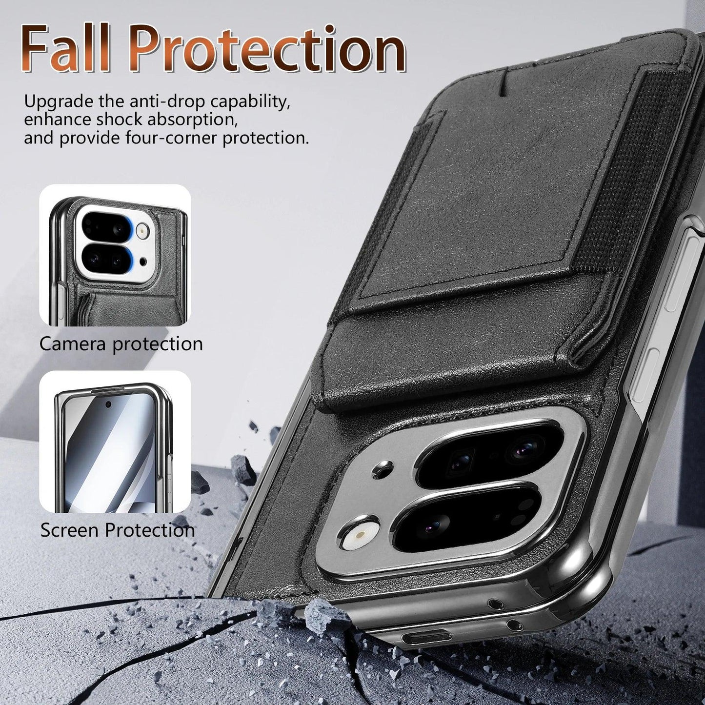 Leather Wallet Stand Case