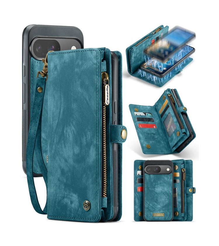 Google Pixel 9 Pro Detachable Leather Wallet Phone Case