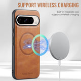 Google Pixel 10 Pro Magnetic Wallet Case with Stand & Card Slots