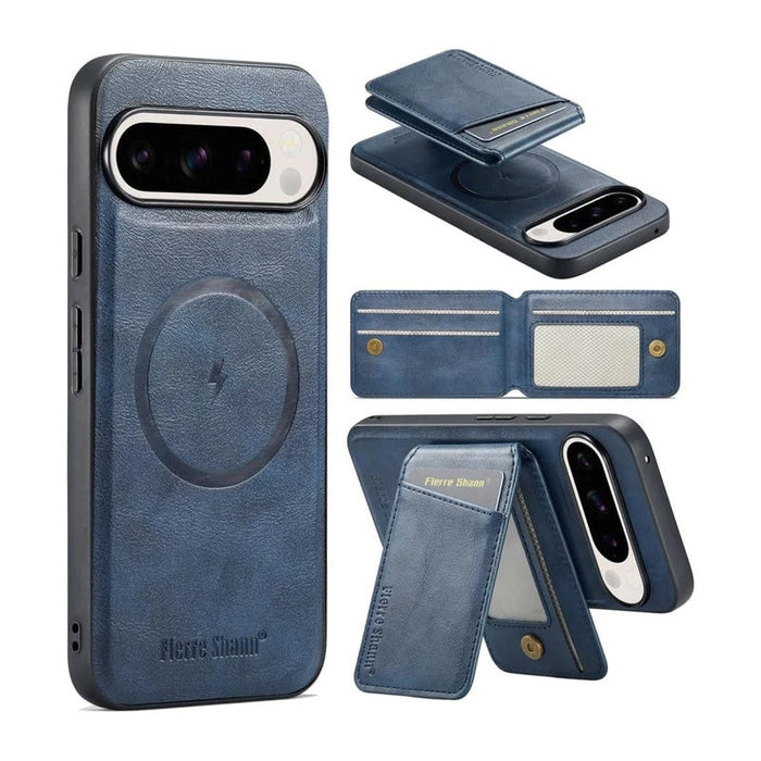 Magnetic Wallet Case with Stand & Card Slots