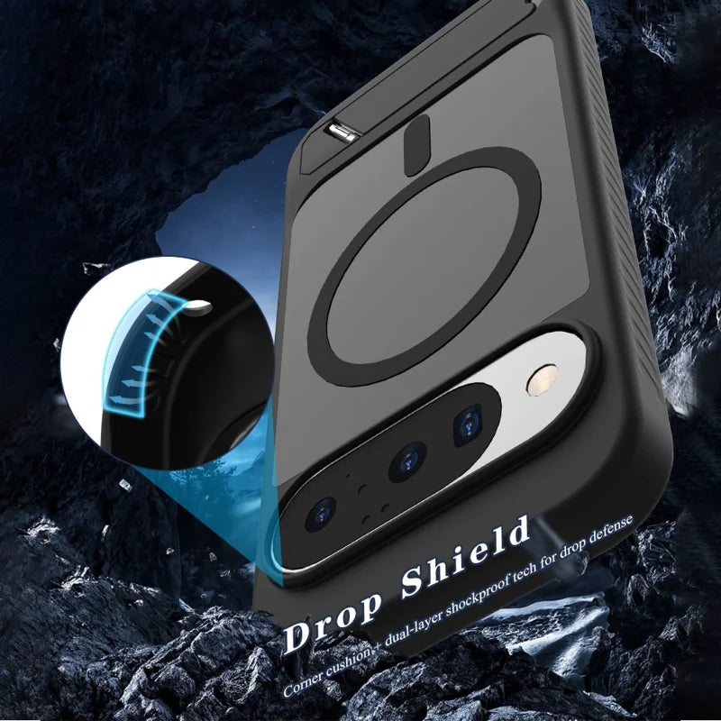 Google Pixel 9 Dual Armor Case with Kickstand & MagSafe