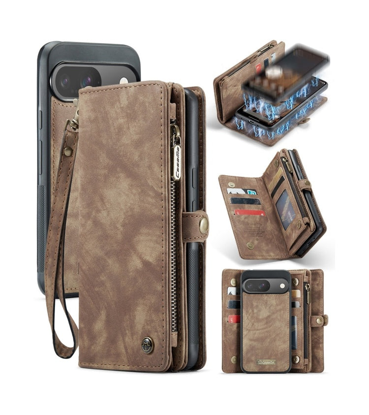 Google Pixel 9 Pro Detachable Leather Wallet Phone Case
