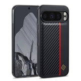 Google Pixel 9 Pro XL Carbon Fiber Texture Shockproof Phone Case