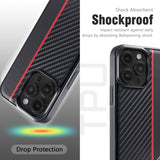 Google Pixel 10 Pro Carbon Fiber Texture Shockproof Phone Case