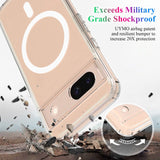 Google Pixel 8a MagSafe Clear Acrylic Hybrid Phone Case